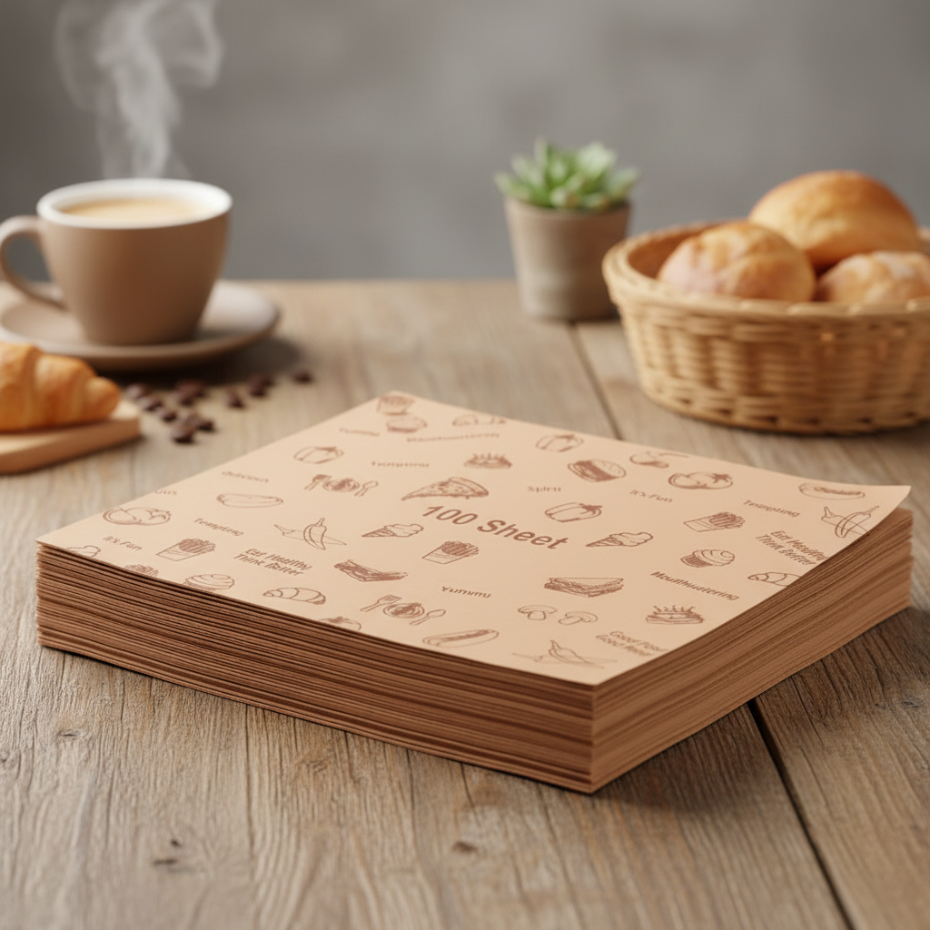 Food Wrapping Paper Sheets | Khaana Packaging (Pack of 100)
