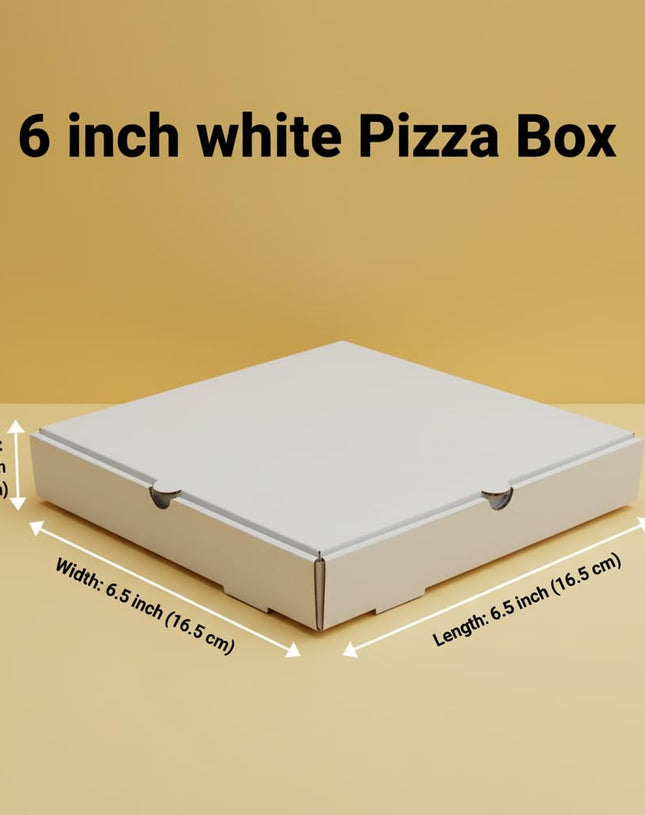 Corrugated White Pizza Box | Khaana Packaging