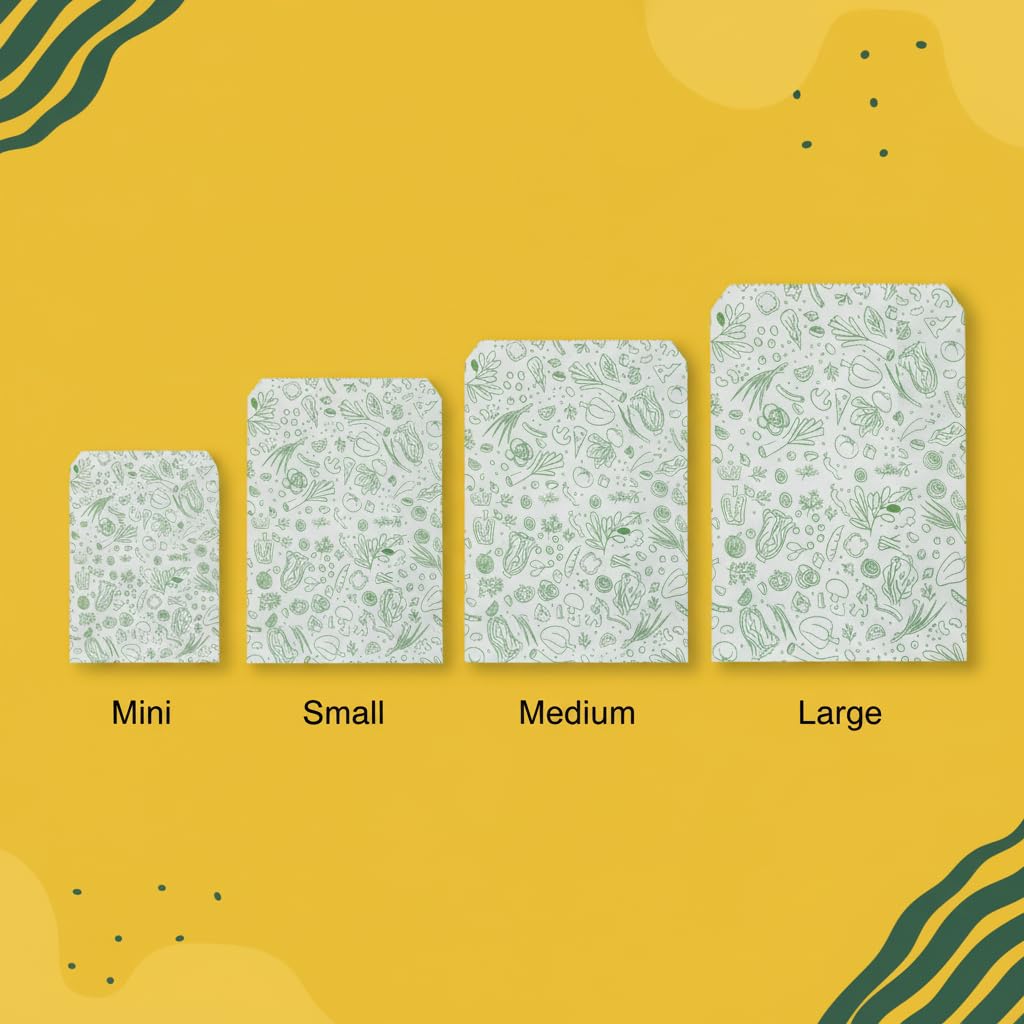 Multipurpose Food Wrapping Paper Envelopes | Printed Snack Bags | Khaana Packaging