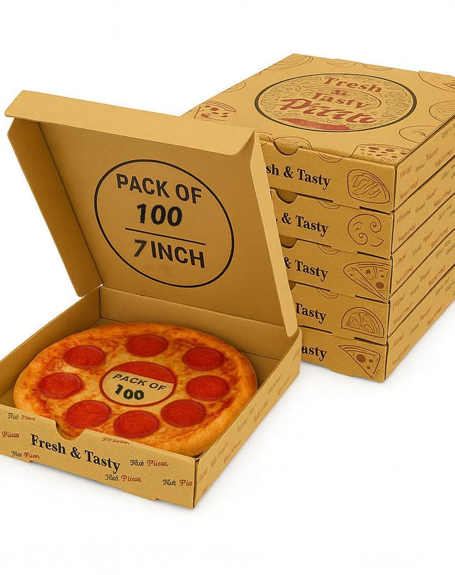 Corrugated Kraft Pizza Box | Khaana Packaging