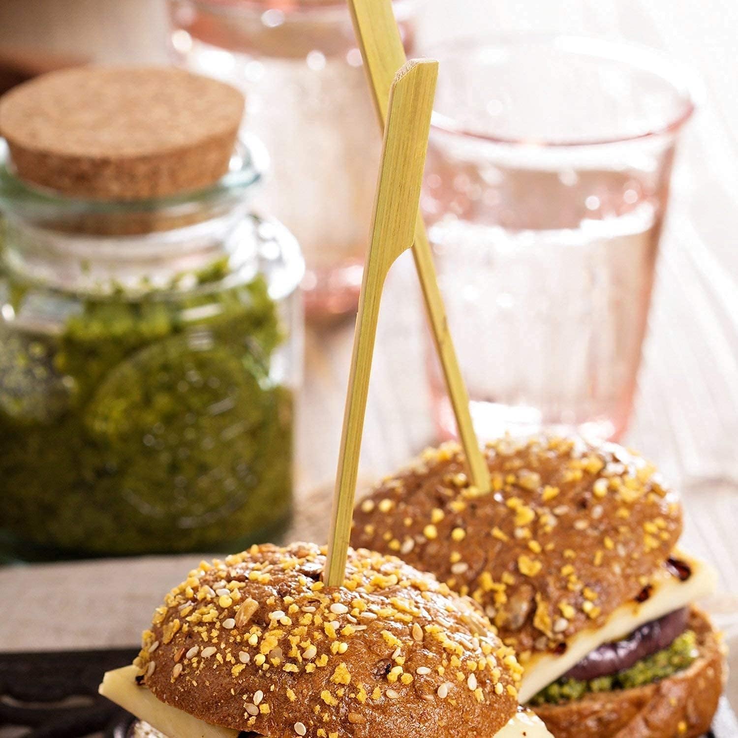Wooden Gun Stick SKEWERS Paddle SKEWERS | KHAANA PACKAGING