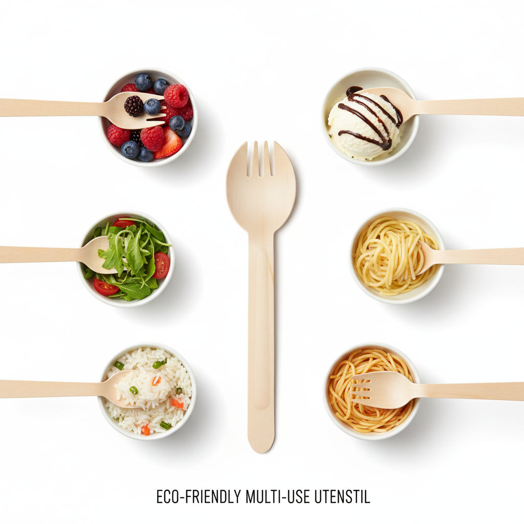 Biodegradable Wooden Sporks | Khaana Packaging