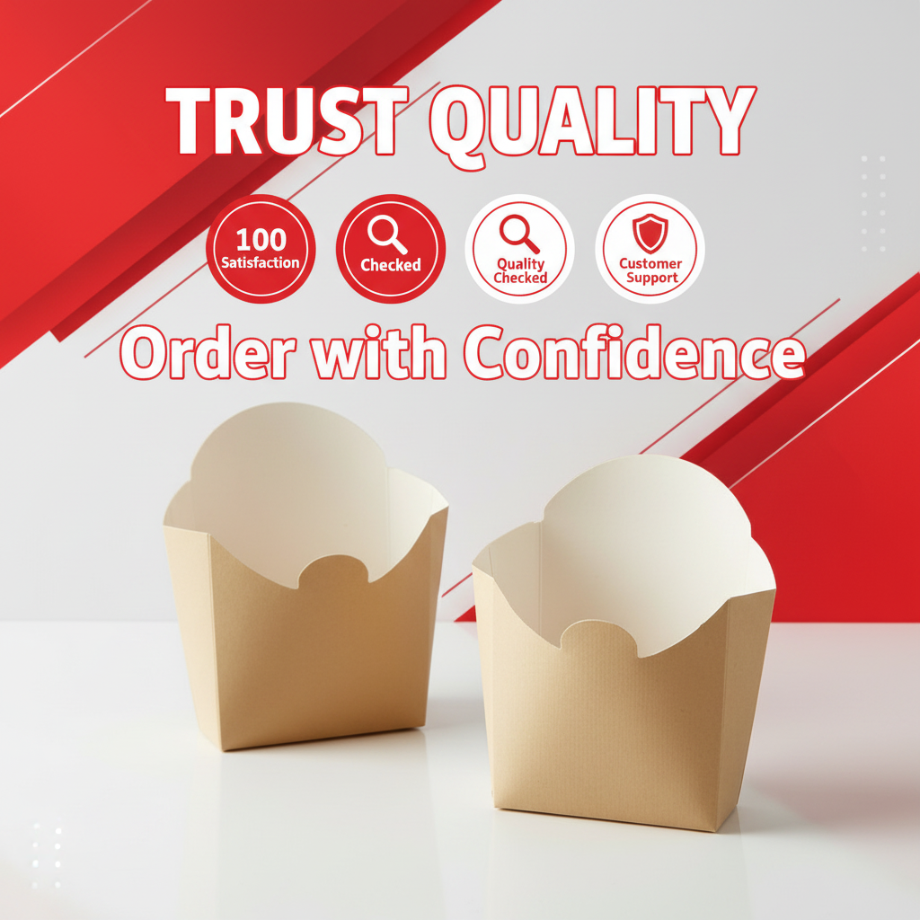 KRAFT FRENCH FRIES HOLDER BOX | KHAANA PACKAGING