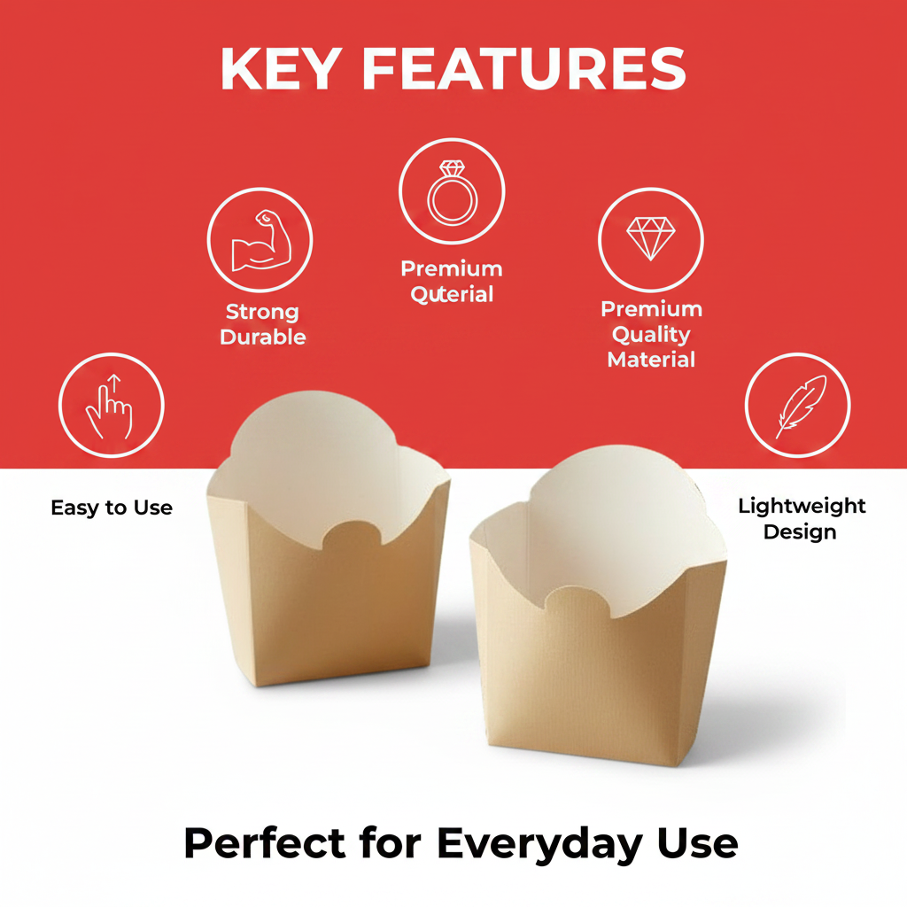 KRAFT FRENCH FRIES HOLDER BOX | KHAANA PACKAGING