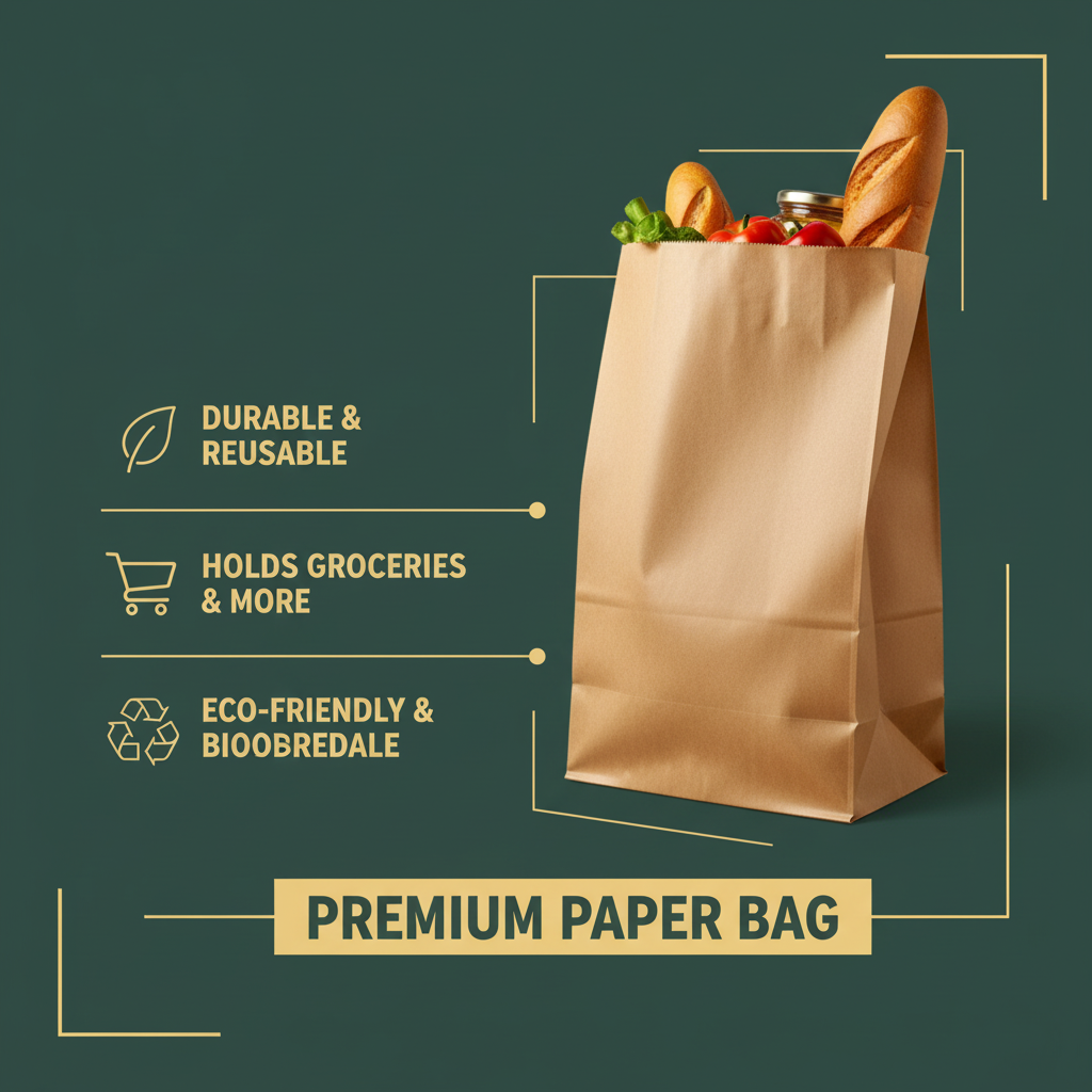 Food-Grade Brown Square Bottom Paper Envalopes | Khaana Packaging