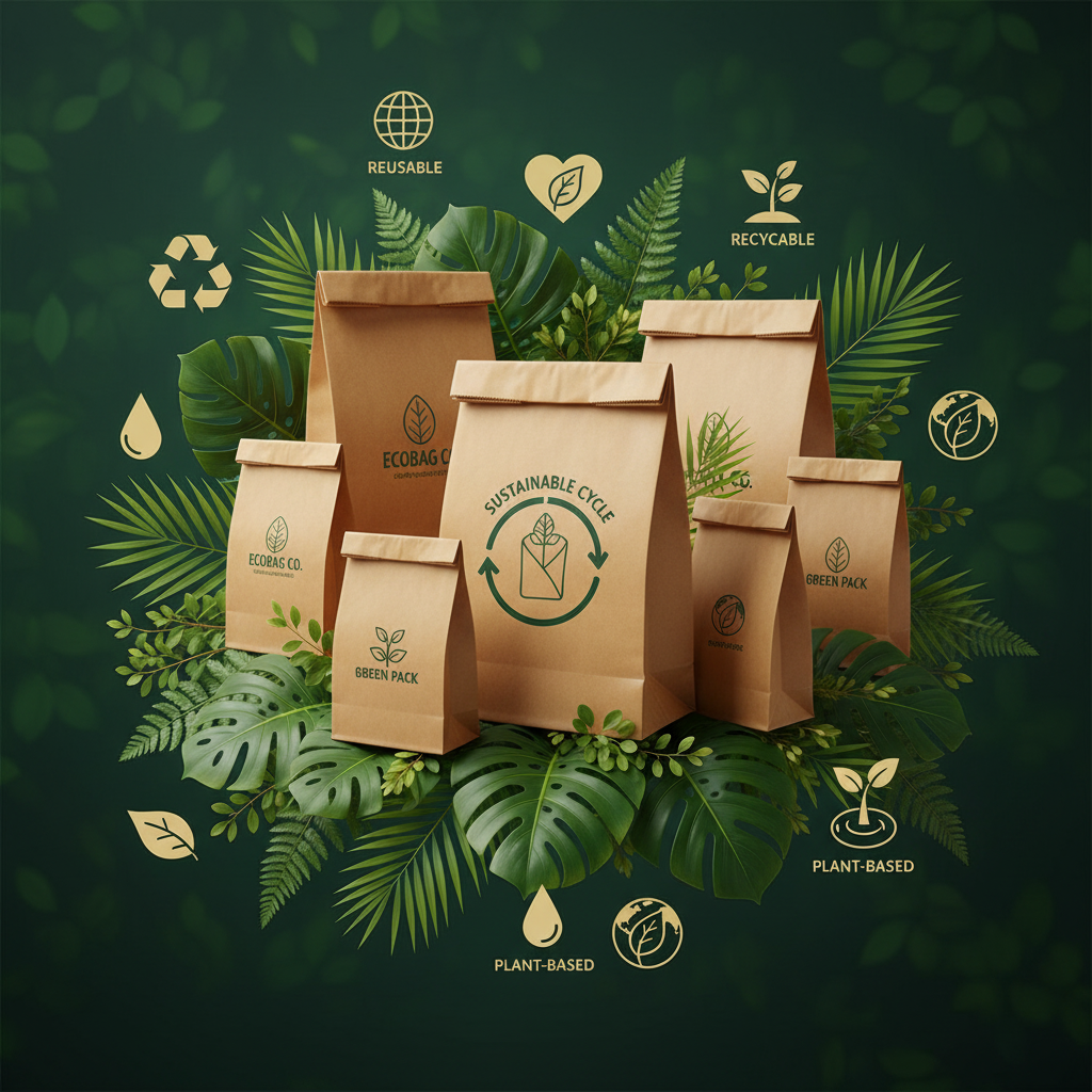 Food-Grade Brown Square Bottom Paper Envalopes | Khaana Packaging