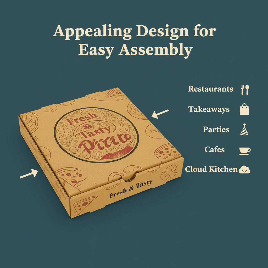 Corrugated Kraft Pizza Box | Khaana Packaging