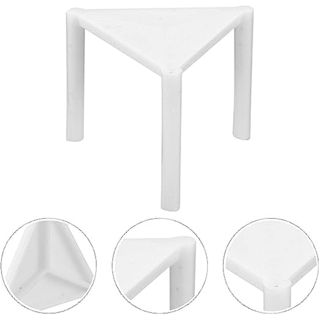 Pizza Saver Stand White Plastic Tripod | Khaana Packaging