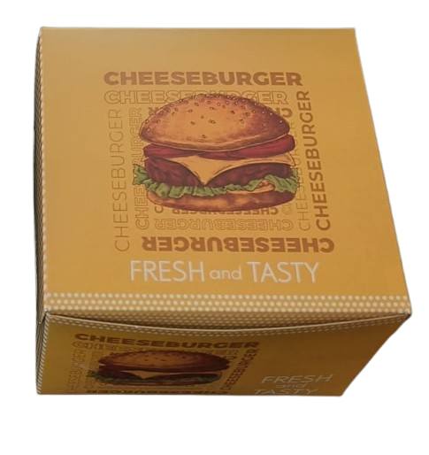 Biodegradable Paper Disposable Burger Boxes | Khaana Packaging
