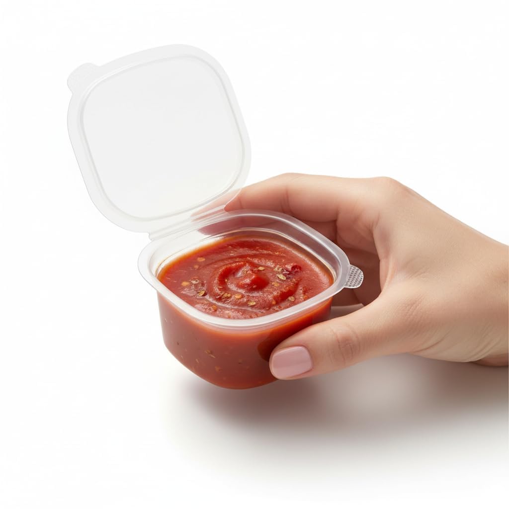 Plastic Airtight Sauce Dip Containers