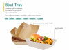 Heavy Duty Disposable Kraft Paper Food Boat Trays | Khaana Packaging