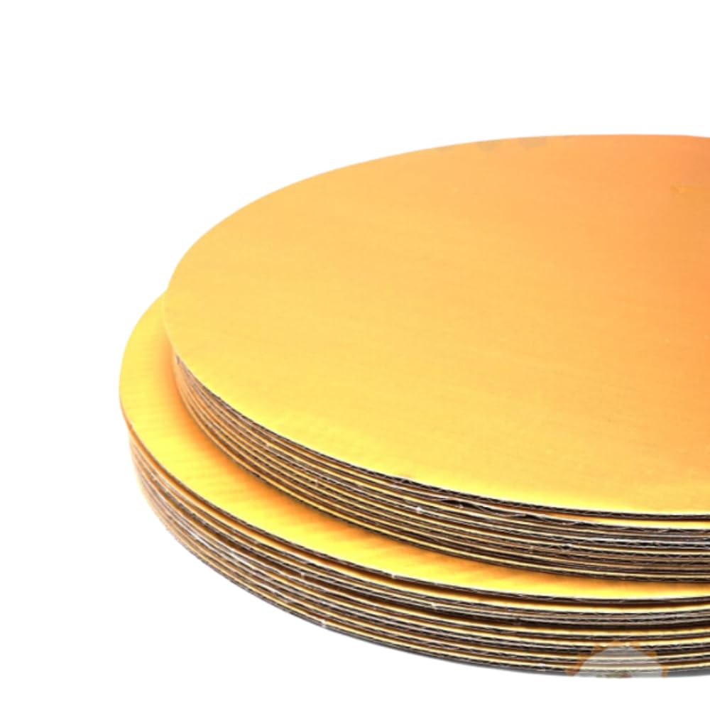Corrugated Gold Cake Base Round Board | Khaana Packaging