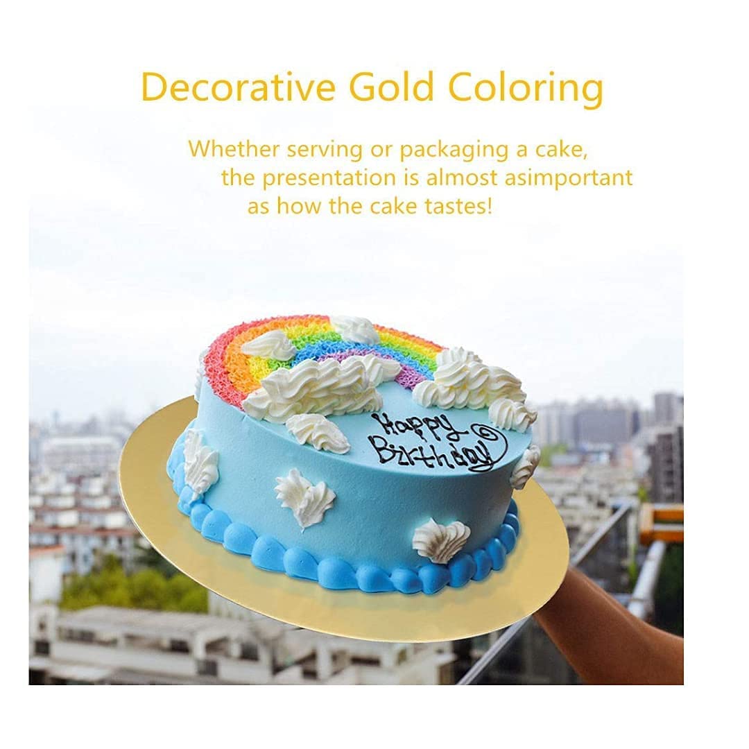 Corrugated Gold Cake Base Round Board | Khaana Packaging