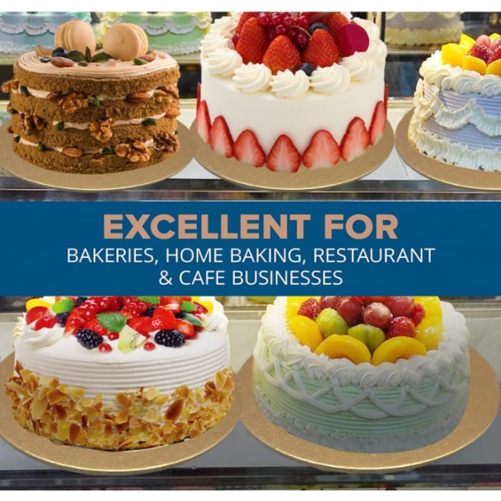 Corrugated Gold Cake Base Round Board | Khaana Packaging