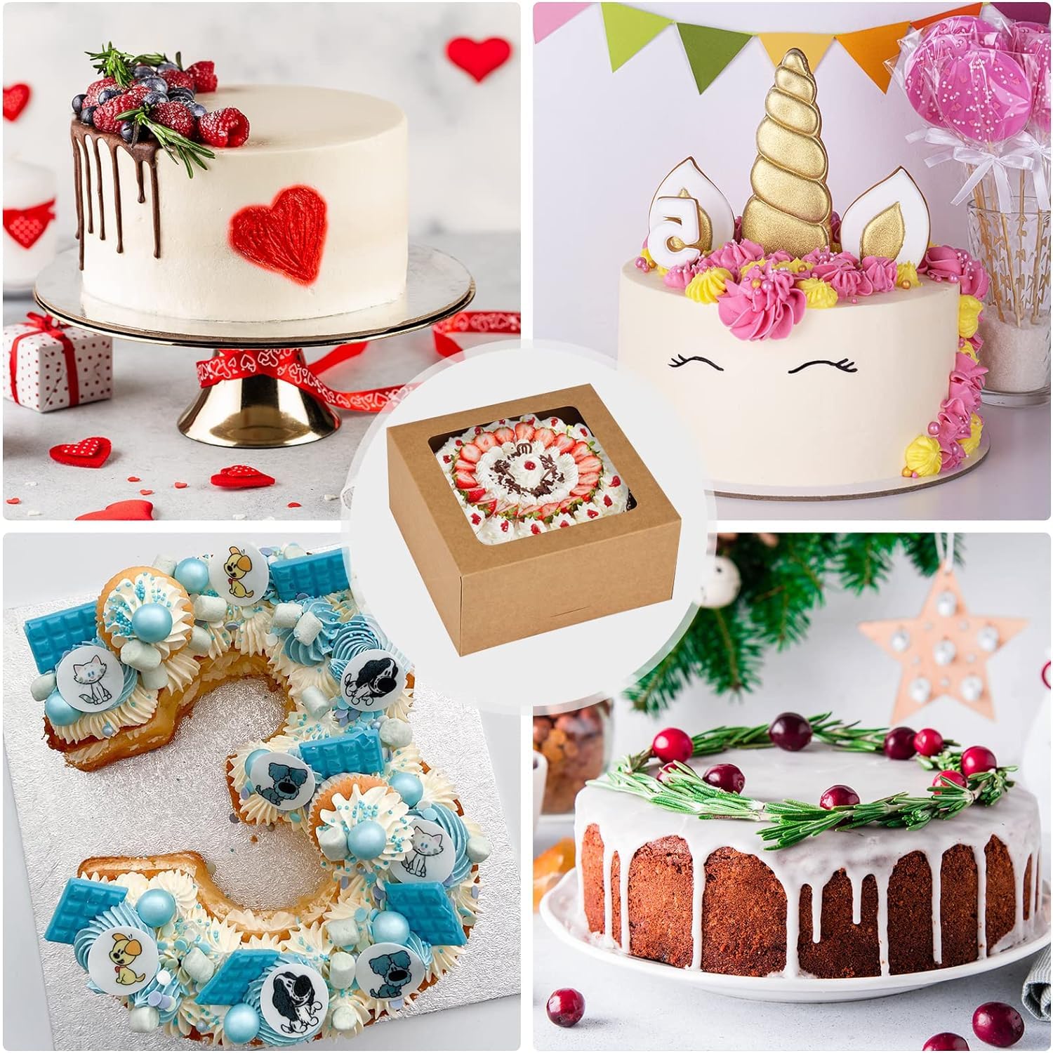 Cake Box & Cake Base Combo Packs | Khaana Packaging