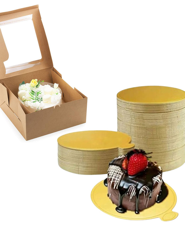 Cake Box & Cake Base Combo Packs | Khaana Packaging