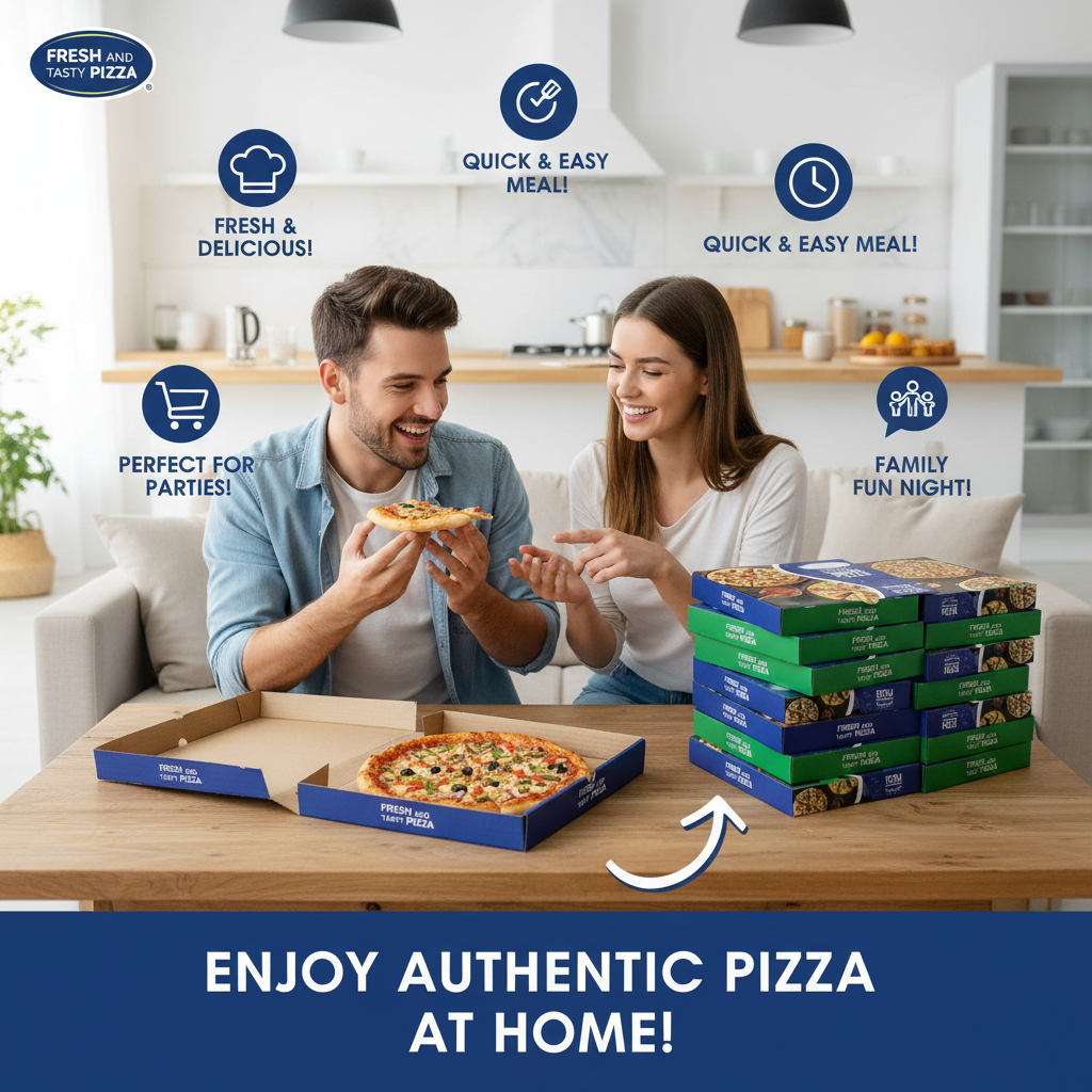 Corrugated Printed Pizza Box | Khaana Packaging