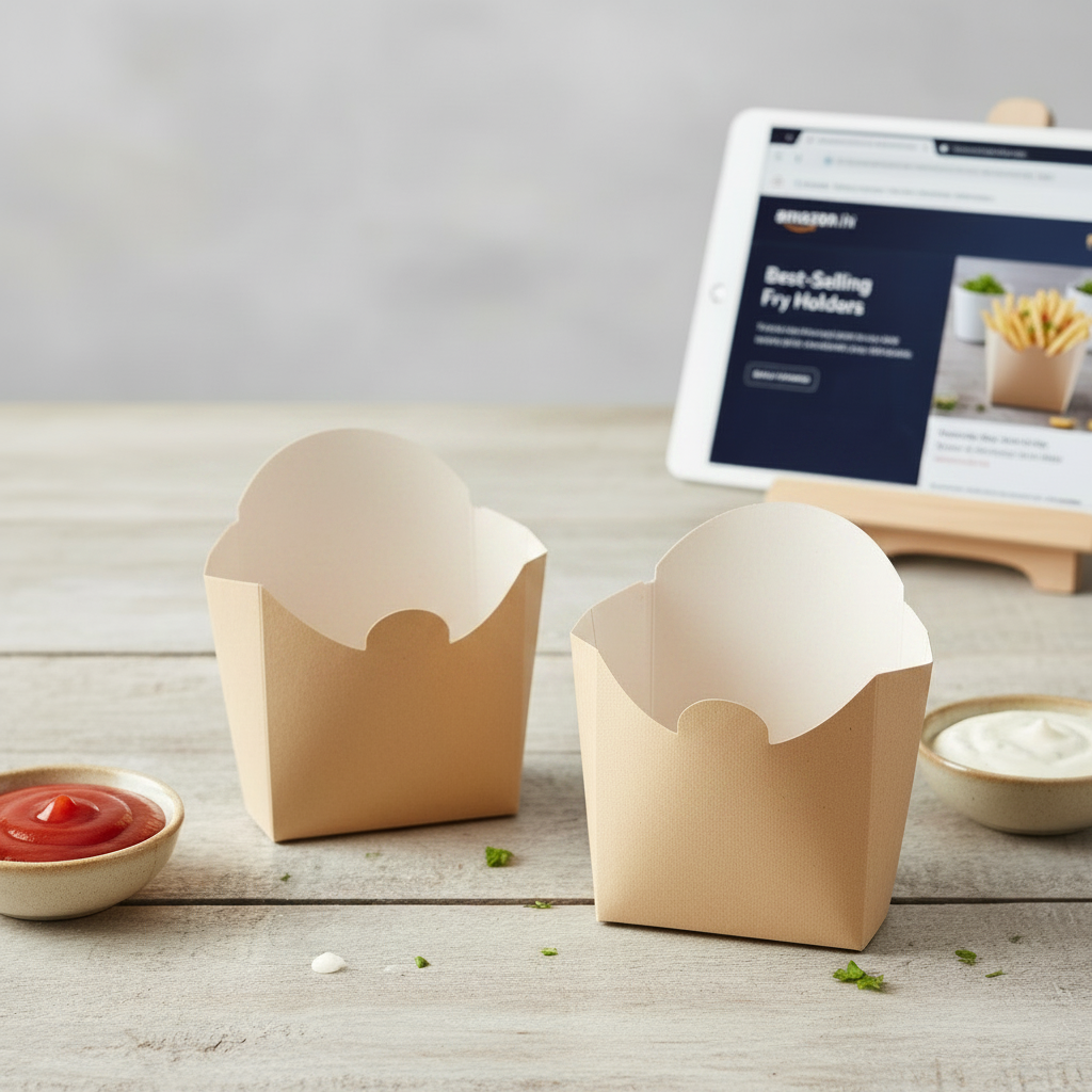 KRAFT FRENCH FRIES HOLDER BOX | KHAANA PACKAGING