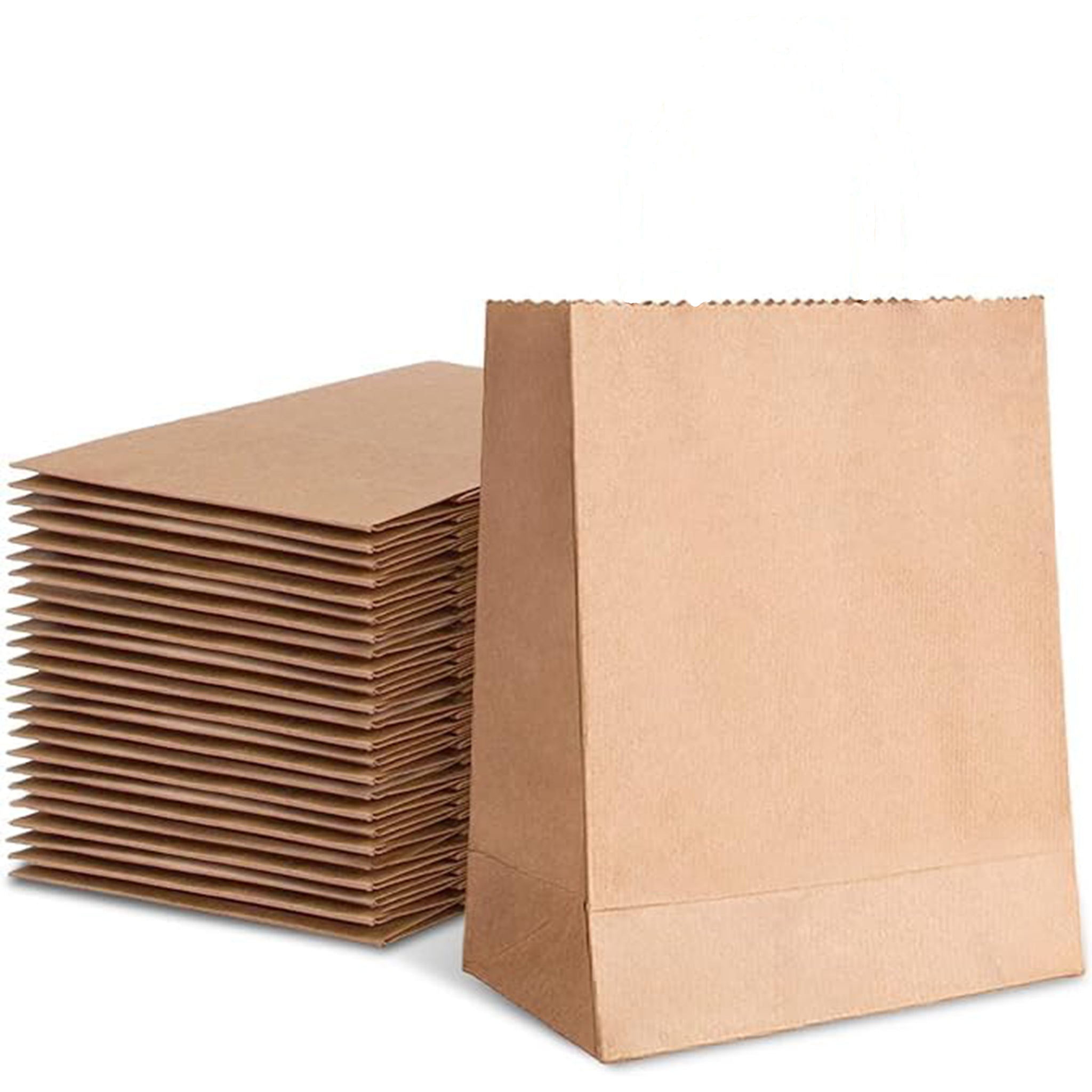 Food-Grade Brown Square Bottom Paper Envalopes | Khaana Packaging