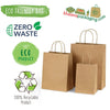 Brown Kraft Paper Gift Bags with Handles | Khaana Packaging