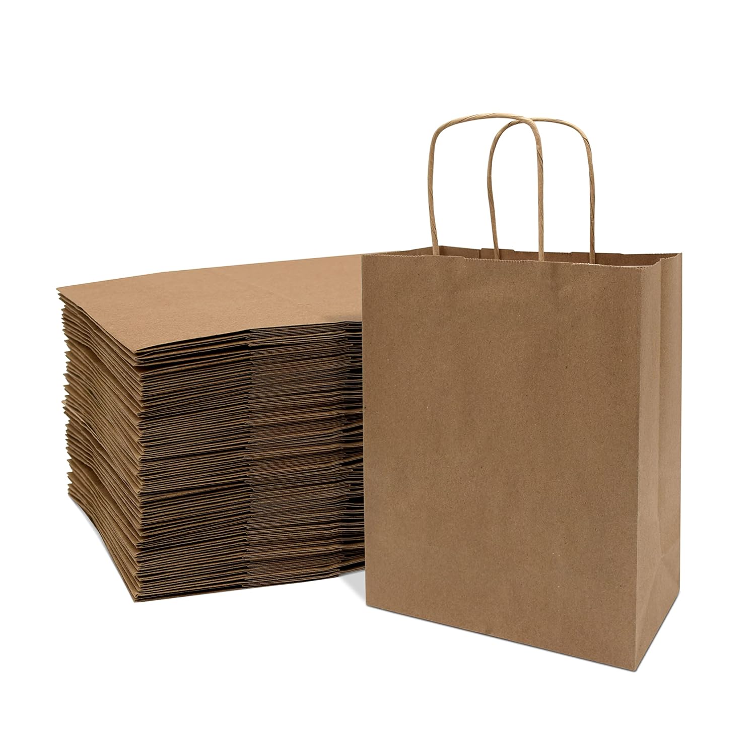 Brown Kraft Paper Gift Bags with Handles | Khaana Packaging