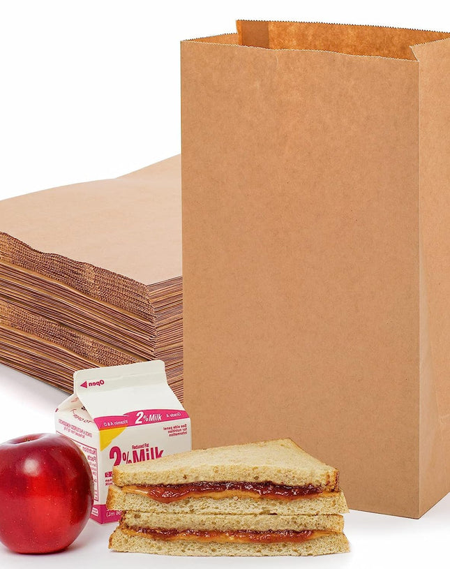 Food-Grade Brown Square Bottom Paper Envalopes | Khaana Packaging