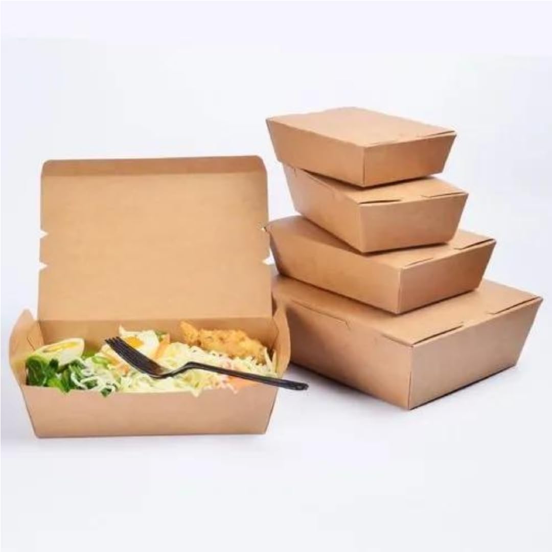 Biodegradable Kraft Paper Lunch Boxes | Khaana Packaging