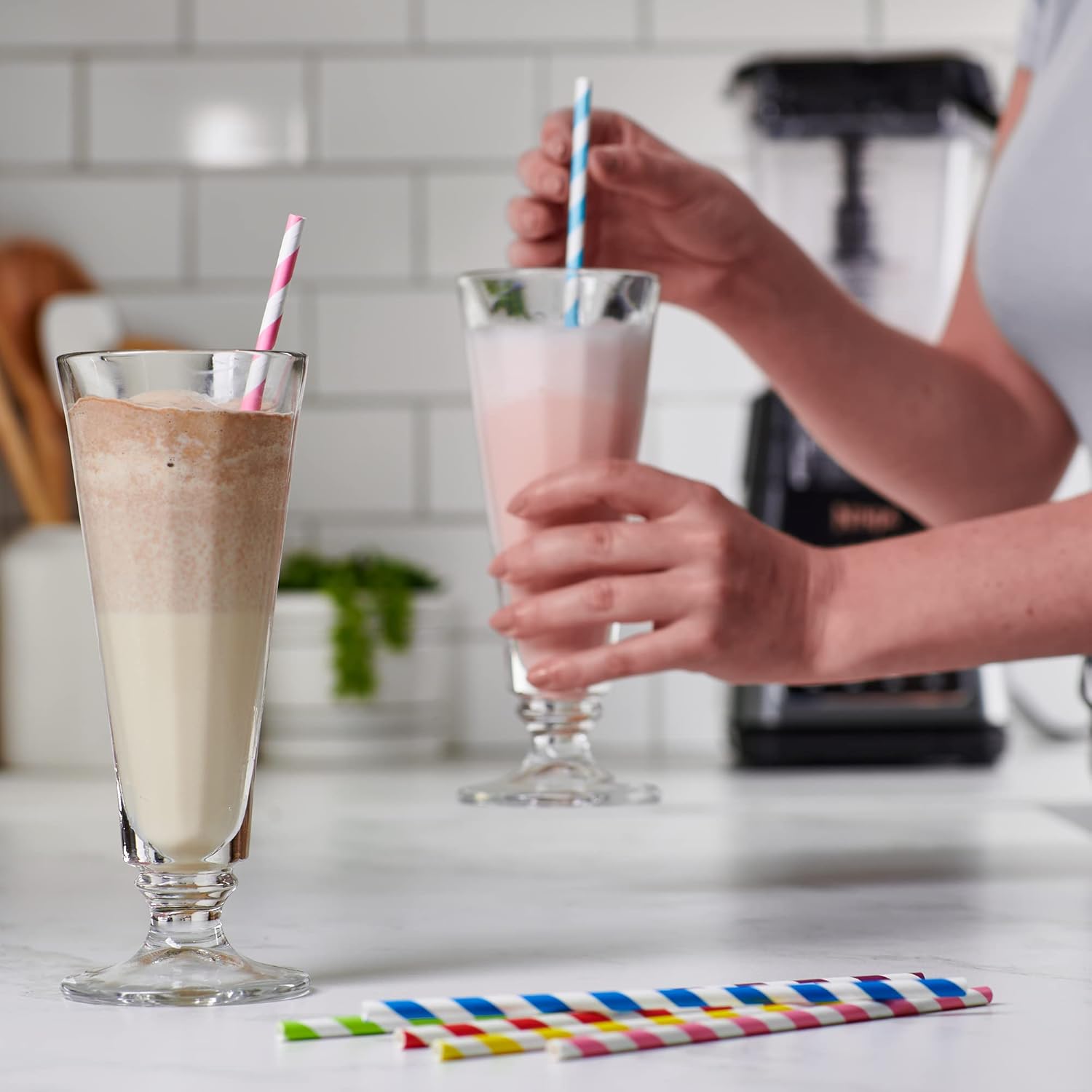 Khaana Biodegradable Rainbow Paper Straws | Eco-Friendly, Durable & Compostable Drinking Straws