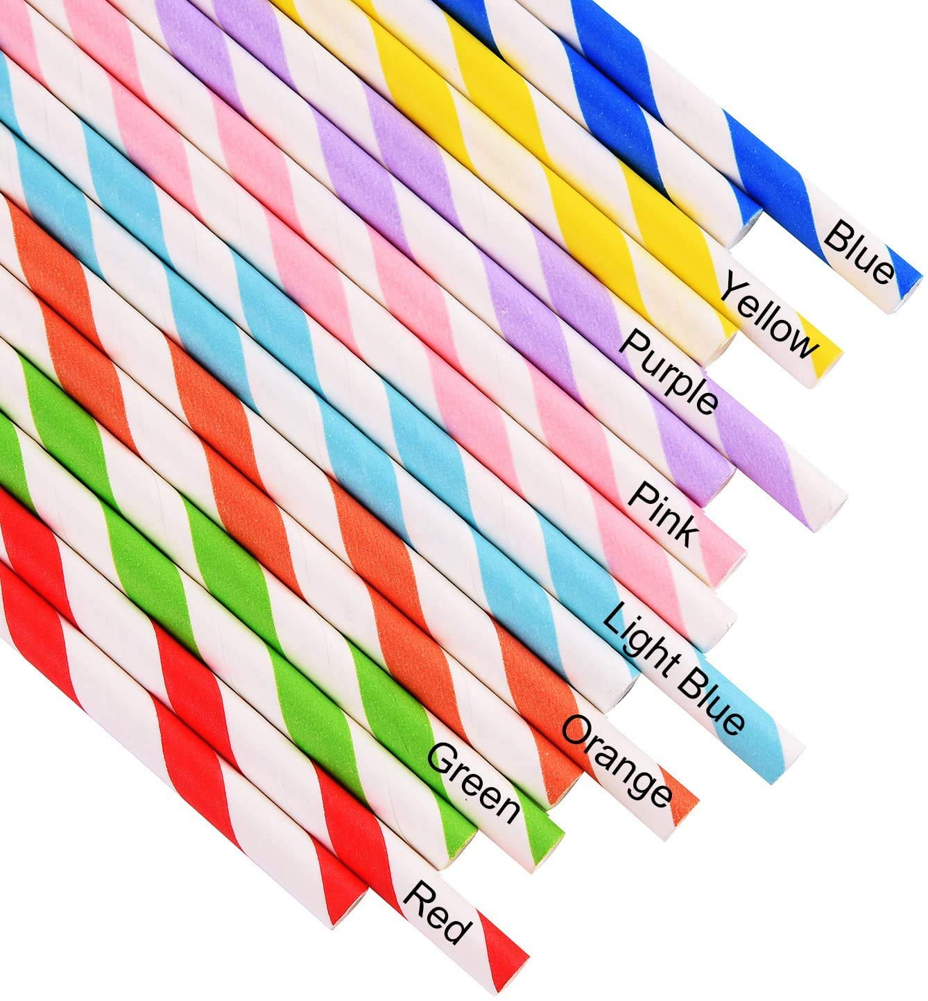 Khaana Biodegradable Rainbow Paper Straws | Eco-Friendly, Durable & Compostable Drinking Straws