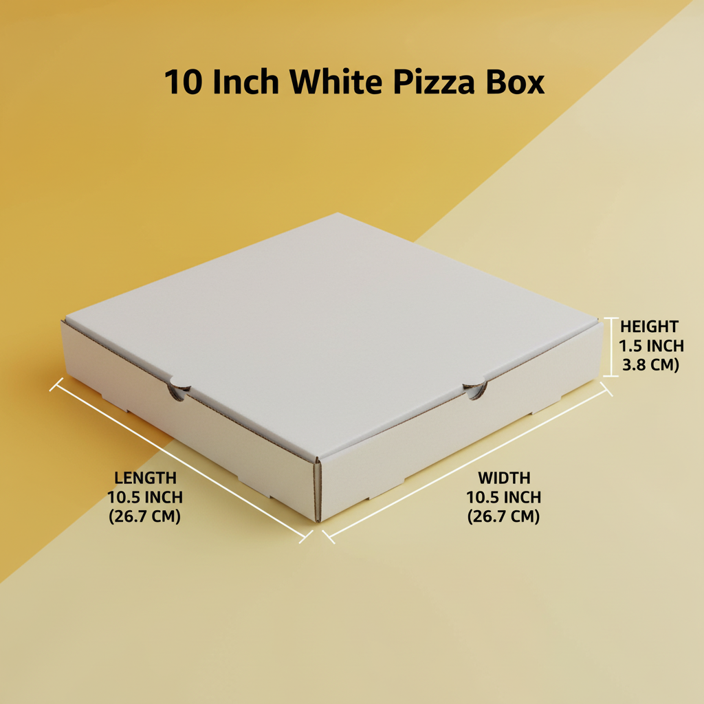 Corrugated White Pizza Box | Khaana Packaging