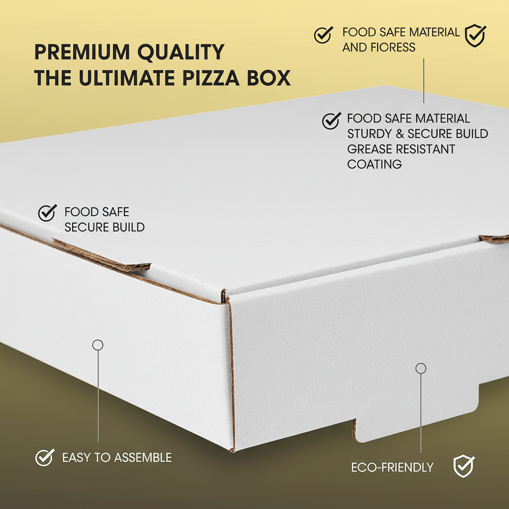 Corrugated White Pizza Box | Khaana Packaging