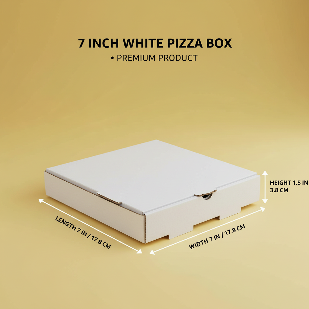 Corrugated White Pizza Box | Khaana Packaging