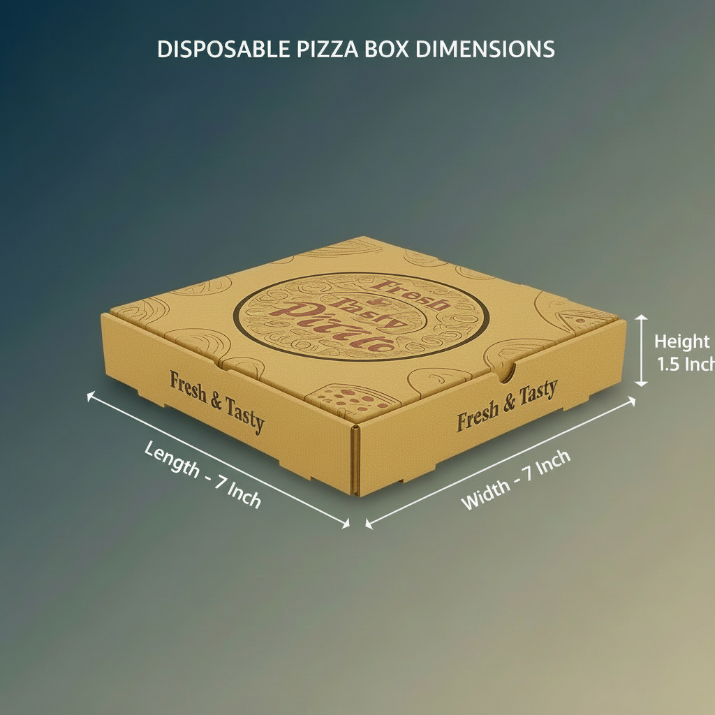 Corrugated Kraft Pizza Box | Khaana Packaging