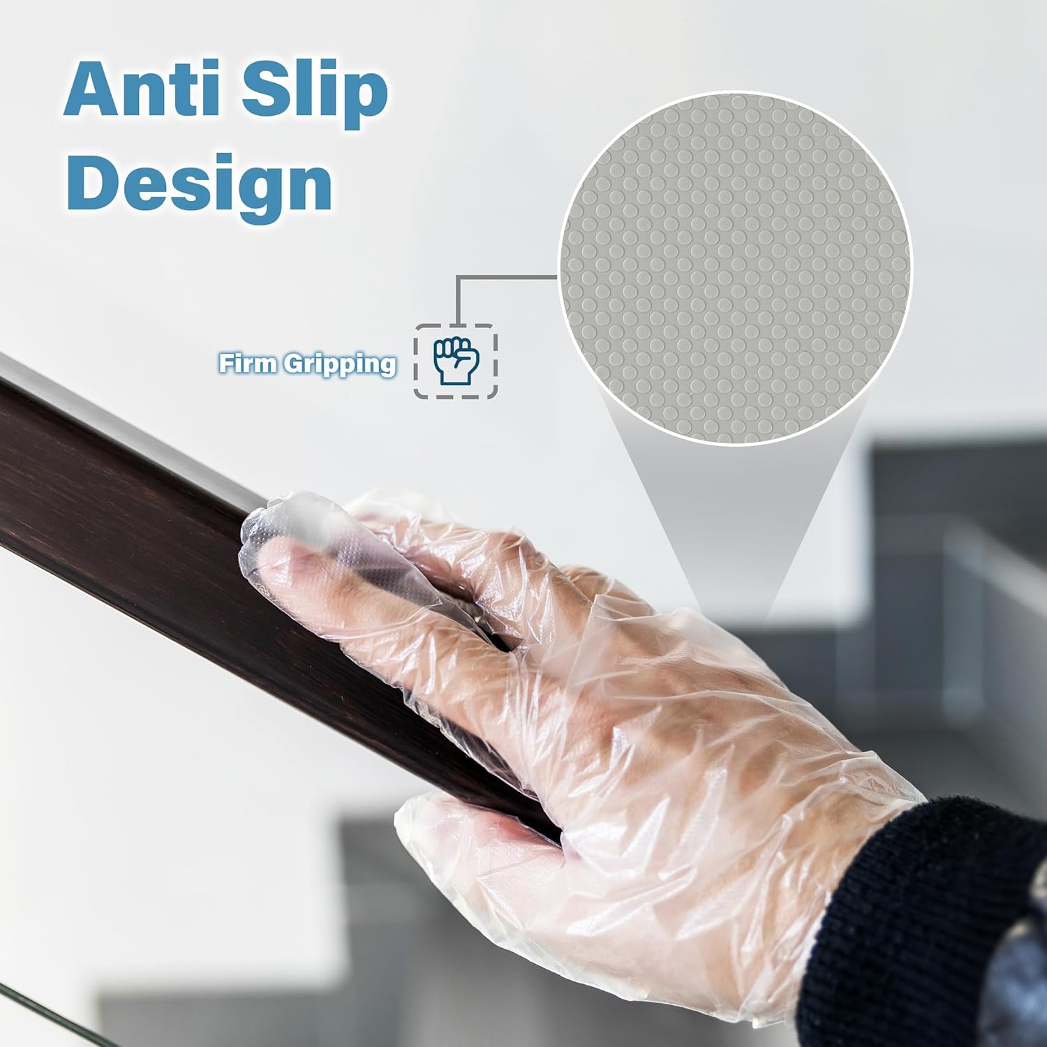 Disposable PP Gloves – 100% Compostable & Transparent | Khaana Packaging