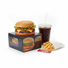 Biodegradable Paper Disposable Burger Boxes | Khaana Packaging
