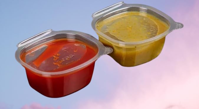 Plastic Airtight Sauce Dip Containers