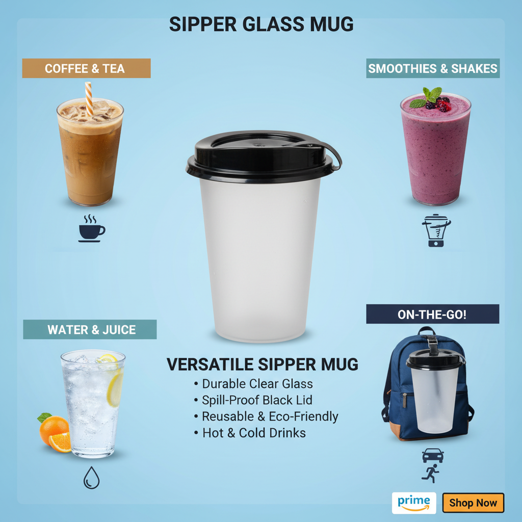 Sipper Mugâ€“ Khaana Mocktail Glass with Lid | Khaana Packaging