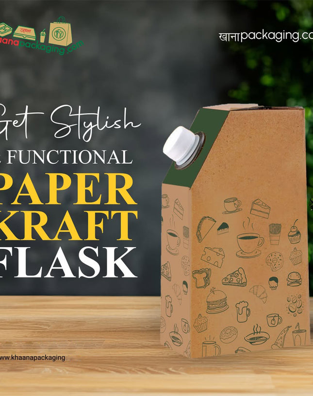 Disposable Corrugated Hot Beverage/Tea Flasks | Khaana Packaging