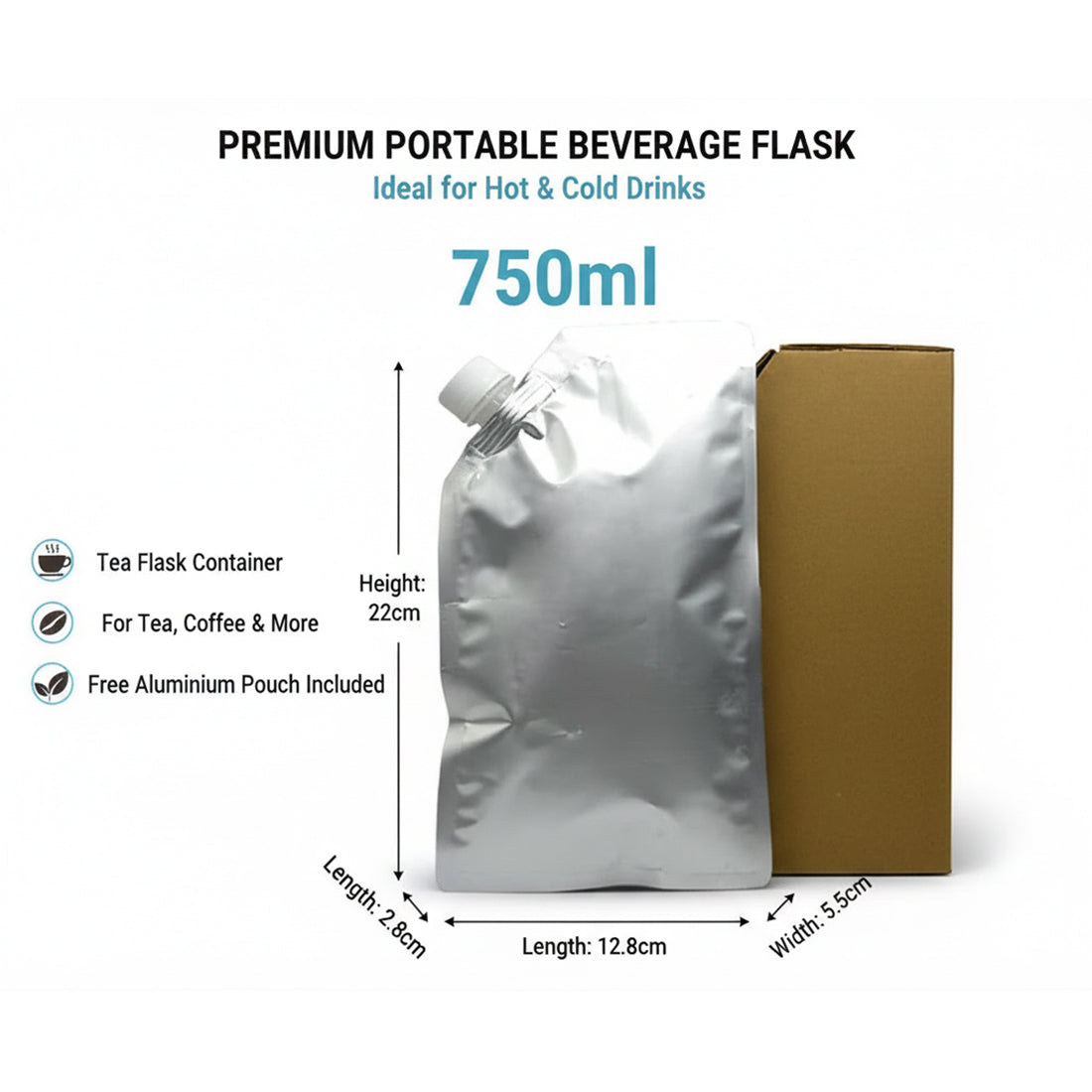 Disposable Corrugated Hot Beverage/Tea Flasks | Khaana Packaging