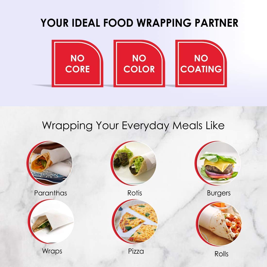 Premium Non-Stick Butter Paper Rolls | Khaana Packaging
