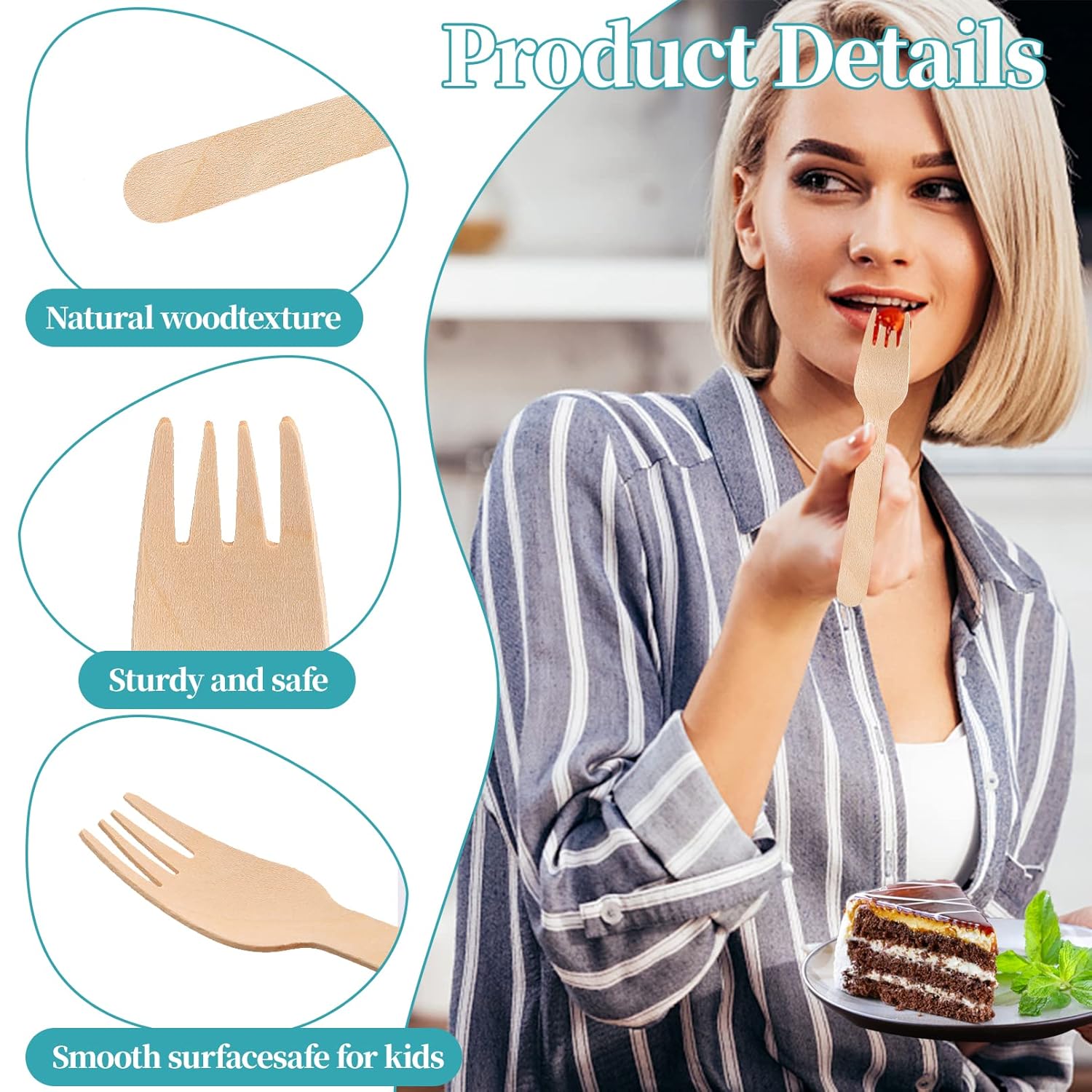 Biodegradable Wooden Forks | Khaana Packaging