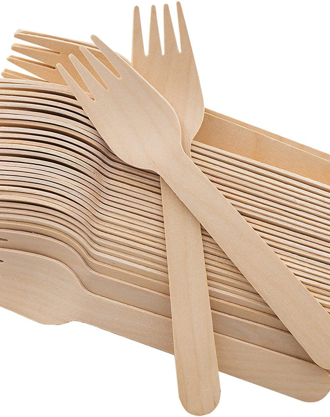Biodegradable Wooden Forks | Khaana Packaging