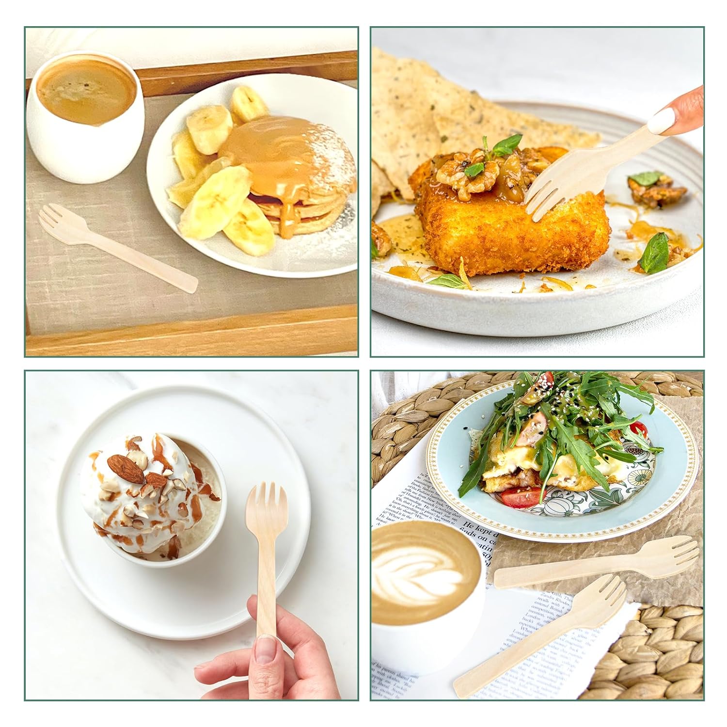 Biodegradable Wooden Sporks | Khaana Packaging
