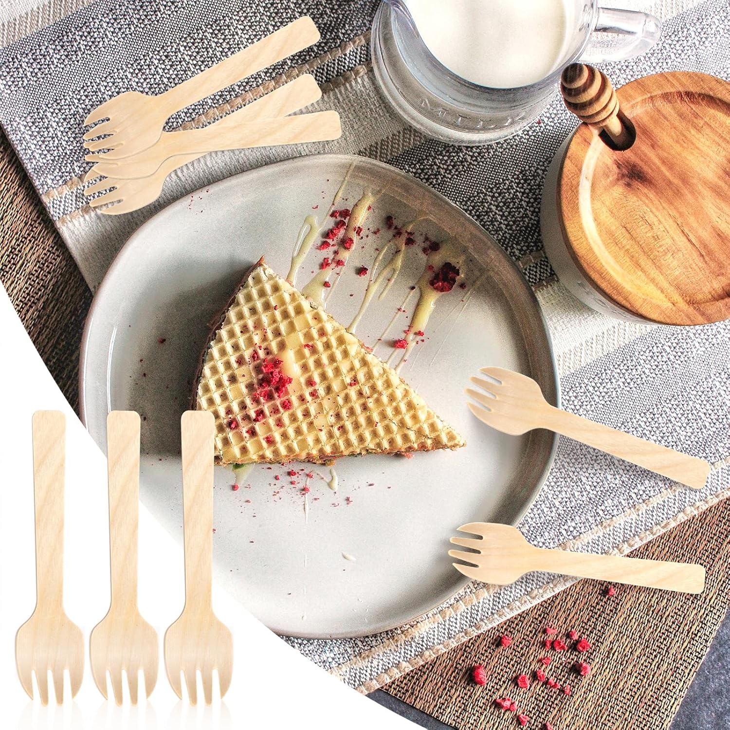 Biodegradable Wooden Sporks | Khaana Packaging